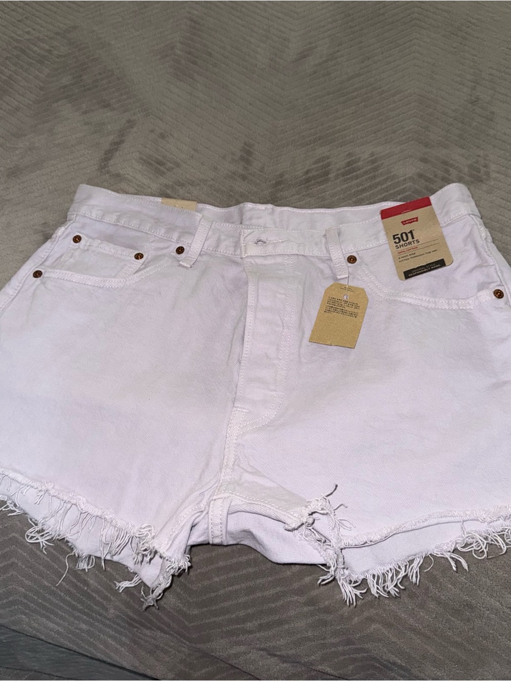 Women's Levi's 501 Washed Lilac shorts Size 33" #denim #summer